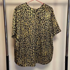 Vintage Louis Féraud Leopard Print Top
